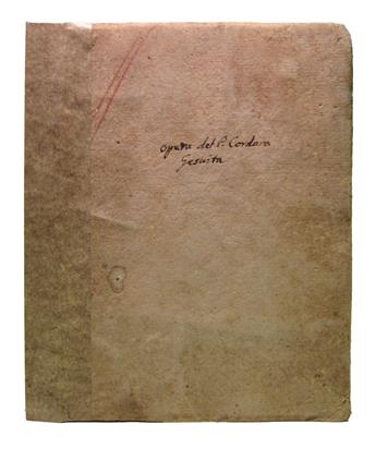 MANUSCRIPT.  Cordara, Giulio Cesare, S.J.  De [Caroli] Odoardi Stuardii . . . expeditione in Scotiam. Ms. in Latin on paper.